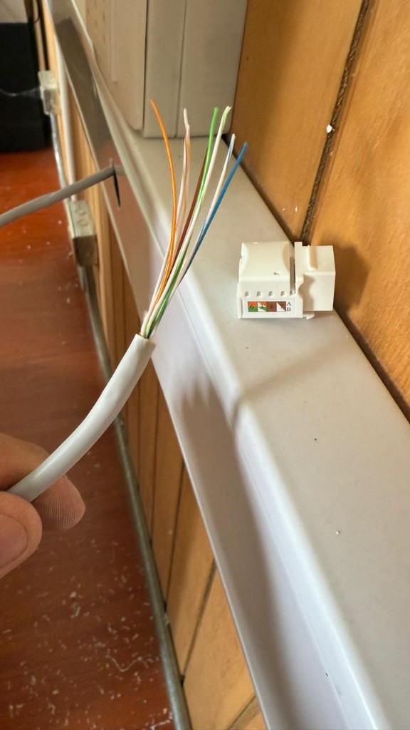 Cableado estructurado con conector RJ45